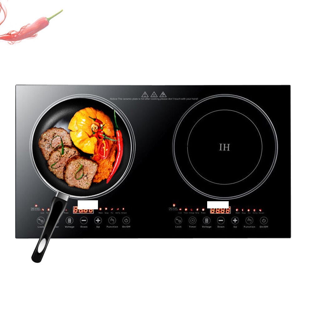 FETCOI 26.77Inch 2400W Induction Cooktop Countertop Dual Cooker Burner Stove Hot Plate