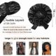thumbnail image 2 of SQCLV Satin Bonnet Silk Bonnet for Sleeping Double Layer Satin Lined Hair Bonnet with Tie Band Bonnets for Women Natural Curly Hair, 2 of 2
