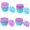 Mini 4 Shape, variant on 48 count Donut Mold, 2.75" Diameter 0.98" Deep Mini Baking Cups, Non-Stick, 4 Shape Molds, Heat Resistant Bakeware for Bagel, Muffin, Jello and Cake Baking