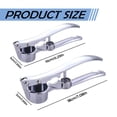 thumbnail image 3 of Zoowood 2 Pack Small Stainless Steel Garlic Press Mincer Multifunctional Crusher Nut Pitter Ergonomic Kitchen Gadgets Machacador de Ajo, 3 of 5