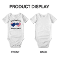 thumbnail image 3 of Australian American Flag Two Hearts Baby Bodysuit Baby Clothes (White, 18-24 Months), 3 of 5