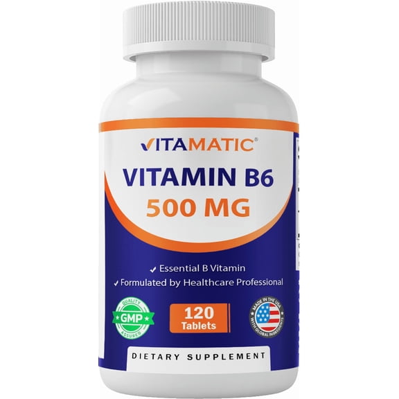 Vitamatic Vitamin B6 500 mg 2 Pack 120 Tablet
