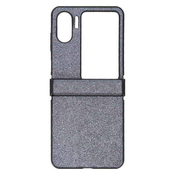 Funda para teléfono con pantalla abatible, resistente al desgaste, ajuste perfecto, diseño con purpurina, fácil de limpiar, para Oppo Find N2 Flip, color negro