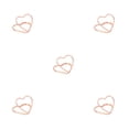 thumbnail image 2 of Clips para comedor Monstrate 10 Uds. Soportes de tarjetas de doble capa con corazón de Metal Plata/Oro rosa, 2 of 6