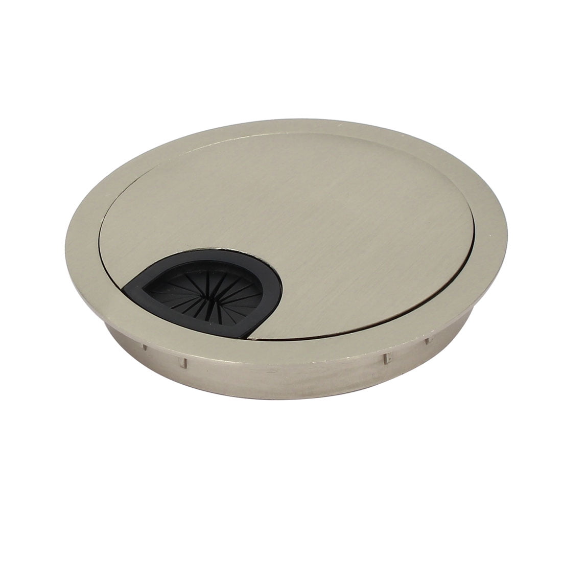 Unique Bargainscomputer Desk Alloy Grommet Wire Cable Hole Cover Unique Bargainscomputer Desk Alloy Grommet Wire Cable Hole Cover Silver Tone 80mm Diameter