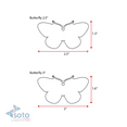 thumbnail image 5 of 25 Units Acrylic Keychains Butterfly 1/8" Thick – Clear or Solid Color – (Size 2.5") Made in USA, 5 of 5