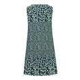 thumbnail image 4 of Uaswgudfs Sleeveless V-Neck Floral Print Midi Dress - Casual Summer Dresses for Women 2025 with Lightweight Breathable Fabric Blue L, 4 of 5
