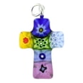 thumbnail image 4 of GlassOfVenice Murano Glass Multicolor Millefiori Small Cross Pendant, 4 of 5