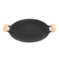 thumbnail image 3 of DOLITY BBQ Grill Cooking Pans Barbecue Plate Durable Binaural Design Frying Griddle Pan 32cm, 3 of 7