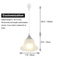 thumbnail image 3 of Kiven 3-Light H-Type Track Lighting Pendants,Modern h Track Pendant Lights with Remote Control Dimmer,Decorative Track Lighting Fixture for Kitchen Island Hallway,Brushed White, 3 of 7