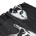 thumbnail image 4 of Shower Curtain, Cute Cartoon Husky Funny Waterproof Fabric Plastic Shower Curtain, Drying Fast Bathroom Curtain with 9 Buttonholes, Ruffle Shower Curtain 60x72in, 4 of 8
