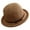 Camel, variant on Outdoor Hat Round Top Rolled Edge Trendy Soft Fine Workmanship Daily Wear Lightweight Weave Design Fisherman Hat Summer Accessories