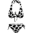 thumbnail image 5 of SKQIT Bikinis Swimsuit Set for Women Cow Print Sexy Triangle Bathing Suit Tie String Thong Swimwear, 5 of 7