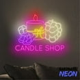thumbnail image 5 of Handmadetneonsign Candle Shop Neon Sign, Handmade Candle Led Sign, Candle Store Wall Art, Candle Gift Home Wall Decor 80720, 5 of 5