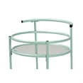 thumbnail image 4 of Baxton Studio Baxton Studio Newell Mid-Century Modern Mint Green Finished Metal 2-Tier Kitchen Cart, 4 of 6