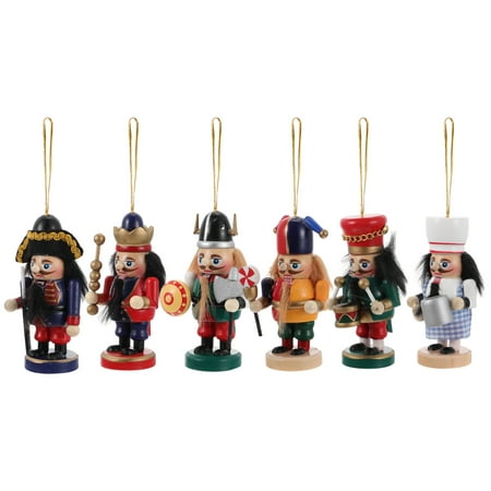 

6pcs Christmas Nutcracker Puppet Hanging Decors Nutcracker Puppet Decors
