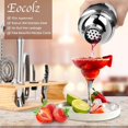 thumbnail image 3 of Hyasfey 10Pcs Bartending Tools Set Stainless Steel Cocktail Shaker Kit Mixology Drink Mixer Mixing Glass Measuring Jigger Strainer Muddler Bamboo Rack Bar Accessories for Home Professional Bartenders, 3 of 8