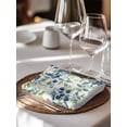 thumbnail image 6 of Blueberrys Leaves Cloth Napkins Set of 6 Reusable Dinner Napkins, Country Green Botanical Plants Cocktail Napkin Washable Table Napkins for Wedding/Holiday Party/Baby Shower 20"x20", 6 of 7