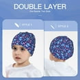 thumbnail image 6 of Pofeuu Blue Skull Flower Print Toddler Beanies for Boys Baby Warm Slouchy Skullcap Hats Toddler Beanie Knit Caps Hats for Kids, 6 of 7
