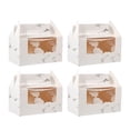 thumbnail image 1 of EeaseMX 10 cajas de almacenamiento para pasteles, caja de pastel marmolada, caja de postre, contenedor de papel para pasteles, 1 of 7