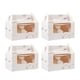 thumbnail image 1 of EeaseMX 10 cajas de almacenamiento para pasteles, caja de pastel marmolada, caja de postre, contenedor de papel para pasteles, 1 of 7
