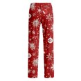 thumbnail image 6 of Garbnen Christmas Men's Pajama Pants Santa Graphic Wide Leg Sleep Pants Men Big and Tall Fall Winter Funny Merry Xmas Print Comfy Men’s Lounge Pants, 6 of 6
