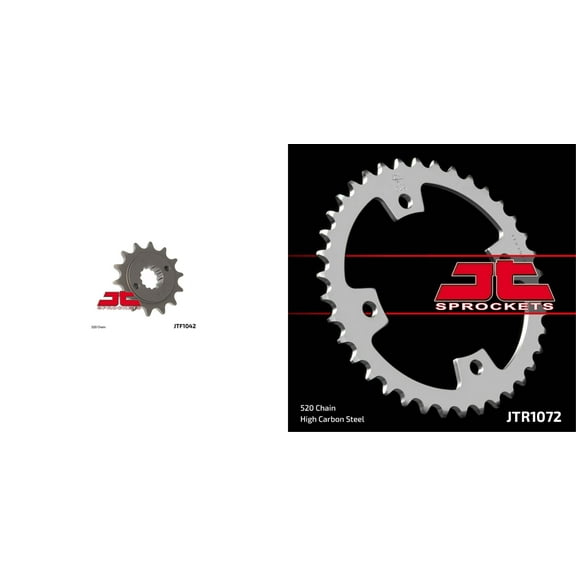 JT Front & Rear Steel Sprocket Kit for ATV/UTV KYMCO 250 KXR 2002-2005