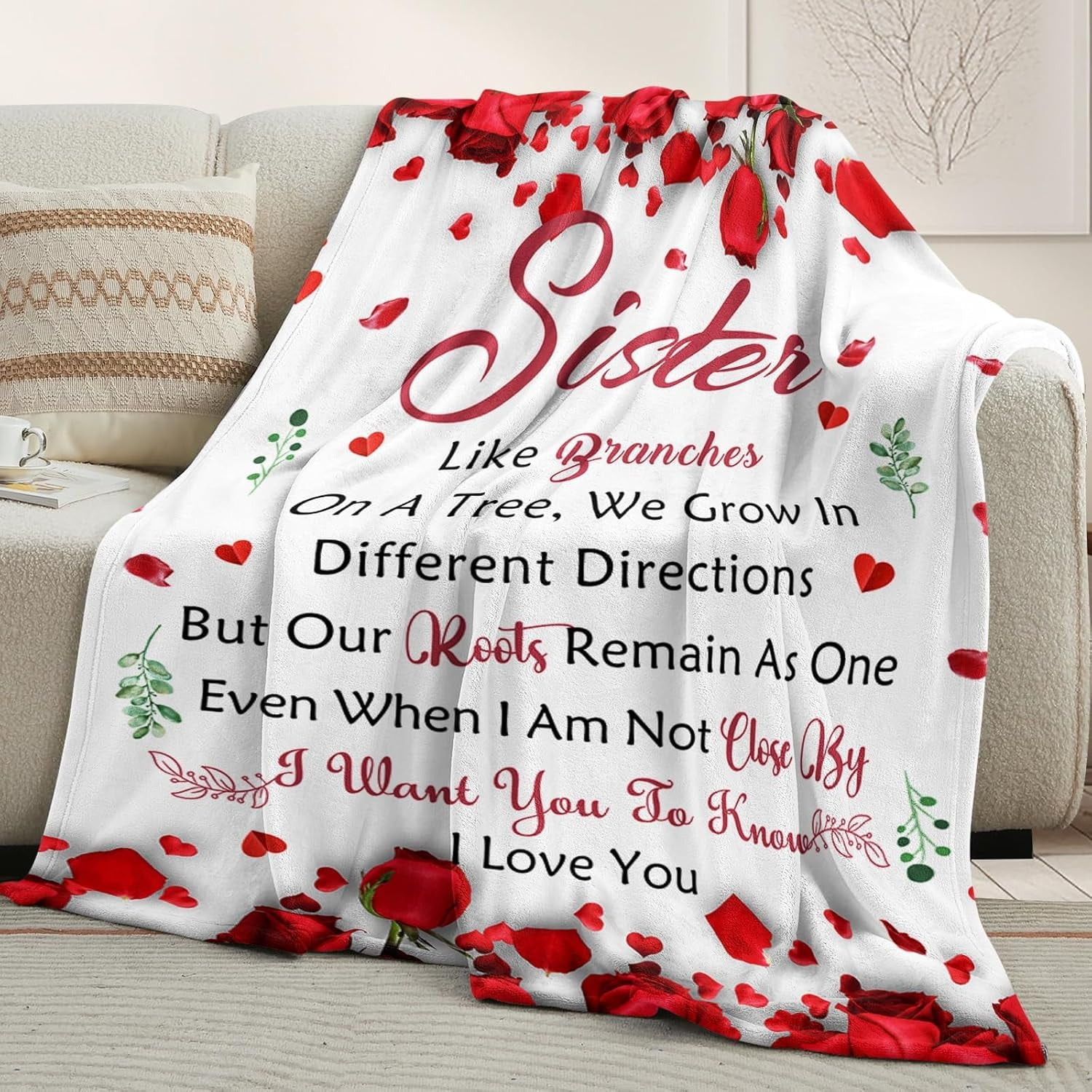 Sister Birthday Gifts, Sisters Gifts from Sister, Gifts for Sister, Sister Gifts for Women, Big Sister Gifts for Girls, Christmas Mothers Day Birthday Gifts for Sister, Sister Blanket
