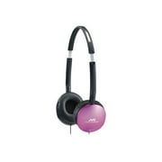 JVC HA-S150-P - Headphones - full size - wired - pink - for Apple iPhone 3G, 3GS; iPod nano (3G); iPod shuffle (3G)