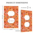 thumbnail image 3 of Daiia Spider Pattern Decorator Wall Plate Child Safe Outlet Cover, Switch and Outlet Covers,Size 1-Gang 5.0" x3.0" , Polycarbonate Thermoplastic-Style S, 3 of 6