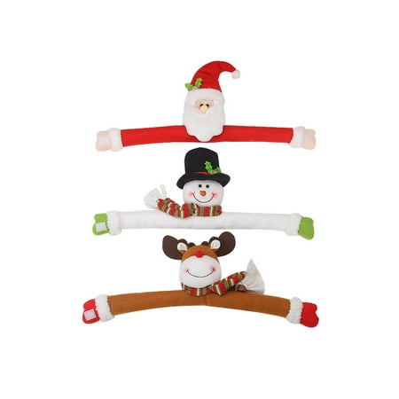 

1 Pair Christmas Elk Plush Slippers Creative Deer Waterproof Warm Cotton Slippers Free Size (Elk Curved Eyes)