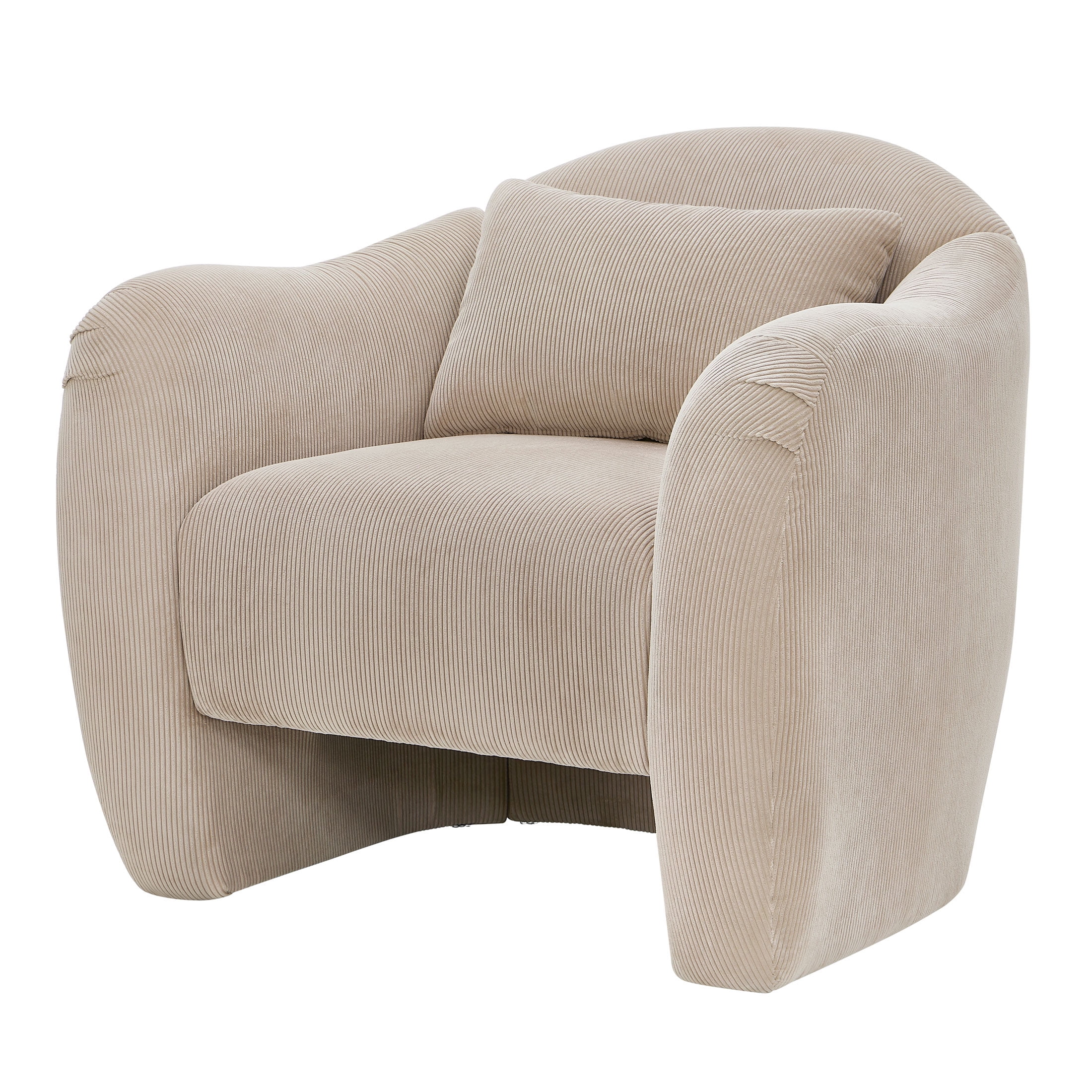 Beautiful Barrymore Teddy Accent Chair by Drew Barrymore, Fawn Cord