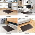 thumbnail image 5 of Homieway Kitchen Mat for Floor, Anti Fatigue Memory Foam Rug, Waterproof PVC Padded Comfort Mat for Kitchen Sink, Laundry Room, Office, 17"x47", Brown, 5 of 6