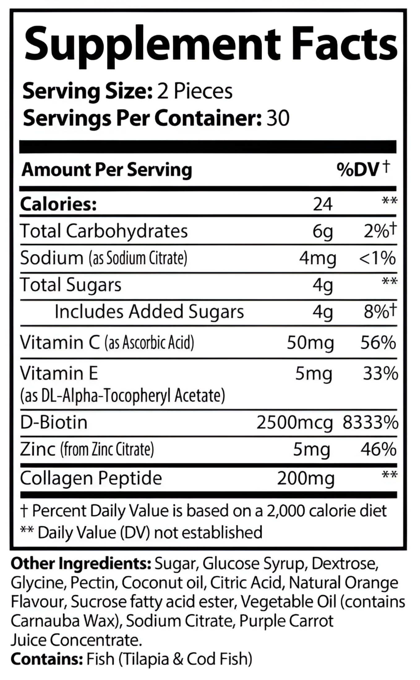 Pristine Collagen Gummies, 60 ct, Supports Hair, Skin, Nails