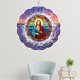 thumbnail image 5 of Purple Savior Wind Spinning Wind Three Dimensional Chimes Christmas Decorations Indoor Outdoor Hanging Ornaments Value Gifts 9.8 Inch Metal Wind Spun Yarn, 5 of 6