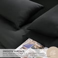 thumbnail image 3 of Deconovo Twin Easy Care Sheet Set, Fitted Sheet Flat Sheet & Pillowcase, Black, 3 of 8