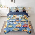 thumbnail image 2 of Castle Fairy Preppy Children Cartoon Car Twin Bedding Sets,Car Theme Bedding Comforter Set, 2 of 8