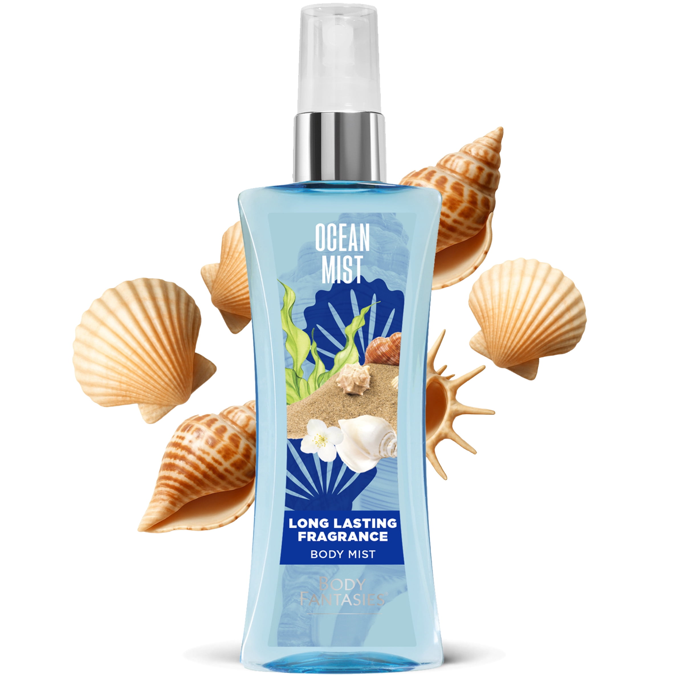 (3 pack) Body Fantasies Ocean Body Spray for Women, 3.2 fl oz