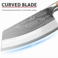 thumbnail image 6 of Stainless Steel Asian Kitchen Knife Butcher Chef Damascus Cleaver Chopping New, 6 of 6