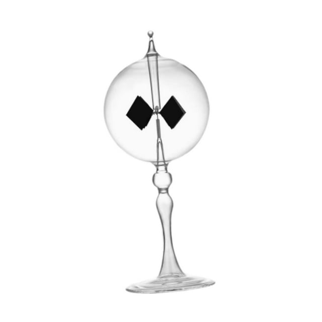 Tnarru Solar Crookes Radiometer Sun Light Energy Vanes Glass Educational Science Toy Tabletop Ornament for Party Home Decor Clear