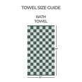 thumbnail image 3 of Mainstays Performance Checkered Bath Towel, 54" x 30", Sage - Pack of 4, 3 of 10