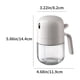 thumbnail image 3 of Botella de spray de aceite de vidrio 300ml | Dispensador de cocina a prueba de fugas para cocinar, barbacoa, freidoras | Spray de niebla ajustable | Blanco, Amarillo, Verde | Embudo de llenado fácil, 3 of 8