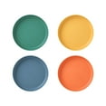 thumbnail image 7 of 2Pcs Plastic Plates - 5.71Inch Small Plates Macaron Color Round Plates Reusable & Washable Salad/Dessert/Appetizer/Small Cake Plates for Party,Weddings,Events & Gathering(Orange), 7 of 7