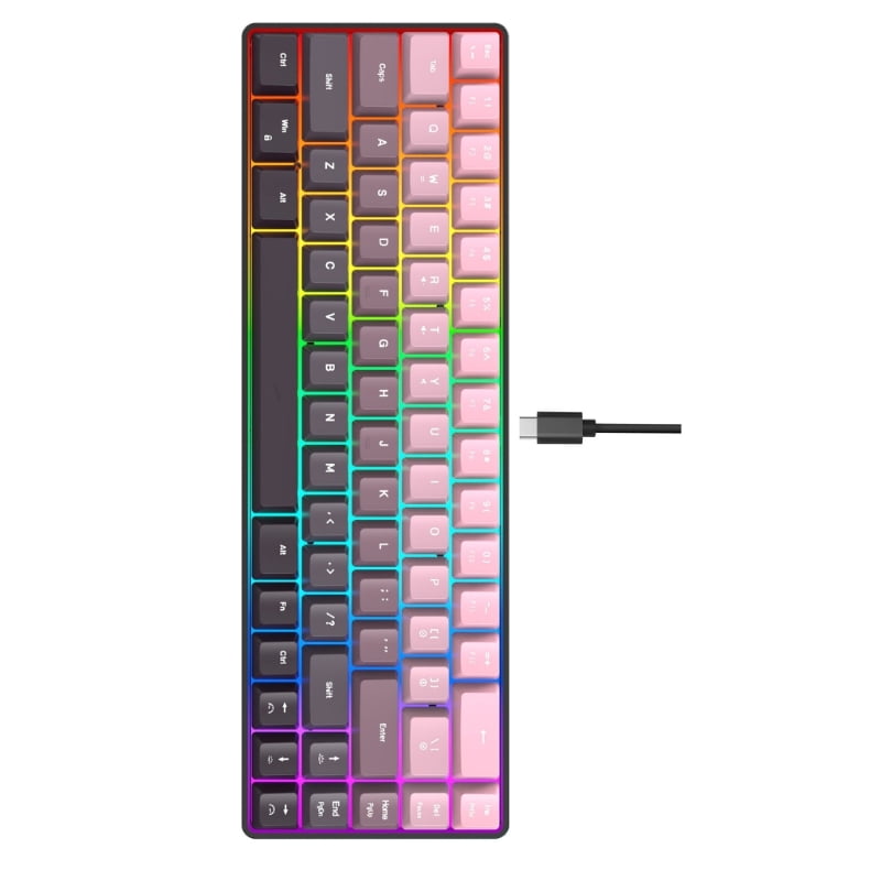 Gasket Mount Wireless Mechanical Keyboard RGB Backlit Hot Swappable Switch 8000mAh Battery PBT Keycaps Ergonomic Design