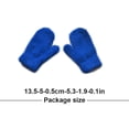 thumbnail image 5 of Linyer 1 Pair Kids Mittens Comfortable Keeping-warm Mitten Thickened Children Clothes Accessory with Simple Color for Outdoor Wearing Sky blue, 5 of 5
