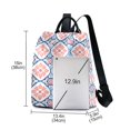 thumbnail image 3 of FORMRS Women's Travel Backpack Purse Anti-Theft Hidden Pockets Casual Shoulder Bag, Mosaic Flowers Pattern, 3 of 7