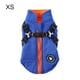 thumbnail image 2 of Arnés de invierno para mascotas, chaqueta impermeable a prueba de viento, para correr, ropa Universal ligera, gancho trasero, decoración de ropa, azul XS Eigraketly PT000587-07, 2 of 7