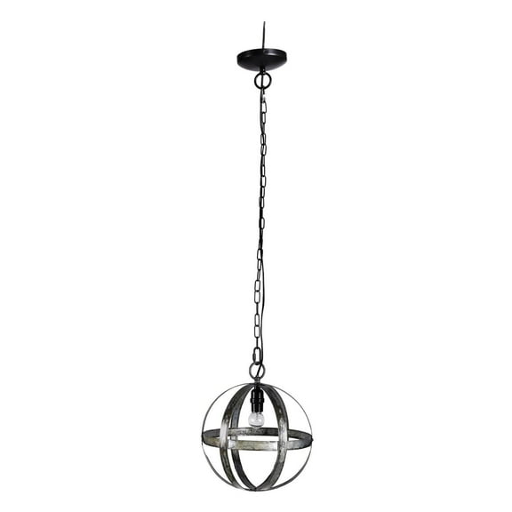 A and B Home A&B Home Ordway 1-light Antique Black Iron Sphere Pendant