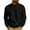 Black#01, variant on Yteetum Waffle Long Sleeve Shirts for Men Oversized Crewneck Quarter Button Down Henleys Shirts Pullover Tops Mens Casual Sold Round Neck 1/4 Button Regular Fits Gym Golf Shirt Big and Tall Tee Shirt