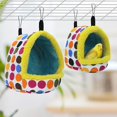 thumbnail image 5 of Hamaca colgante para pájaros, cálida y acogedora para el invierno, para loros, nido de peluche, 5 of 5